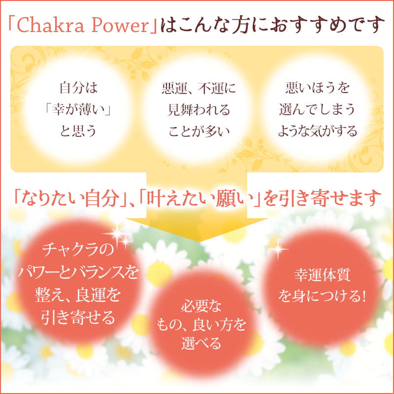 Chakra power（チャクラのパワーアップ） メッセージオイル《インナーチャイルドメッセージ》15mL
